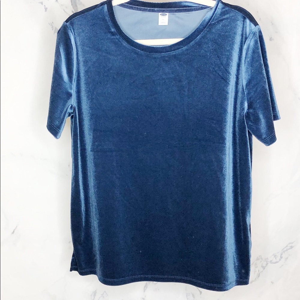 FINAL OFFER OLD NAVY Navy Blue Velvet Tee